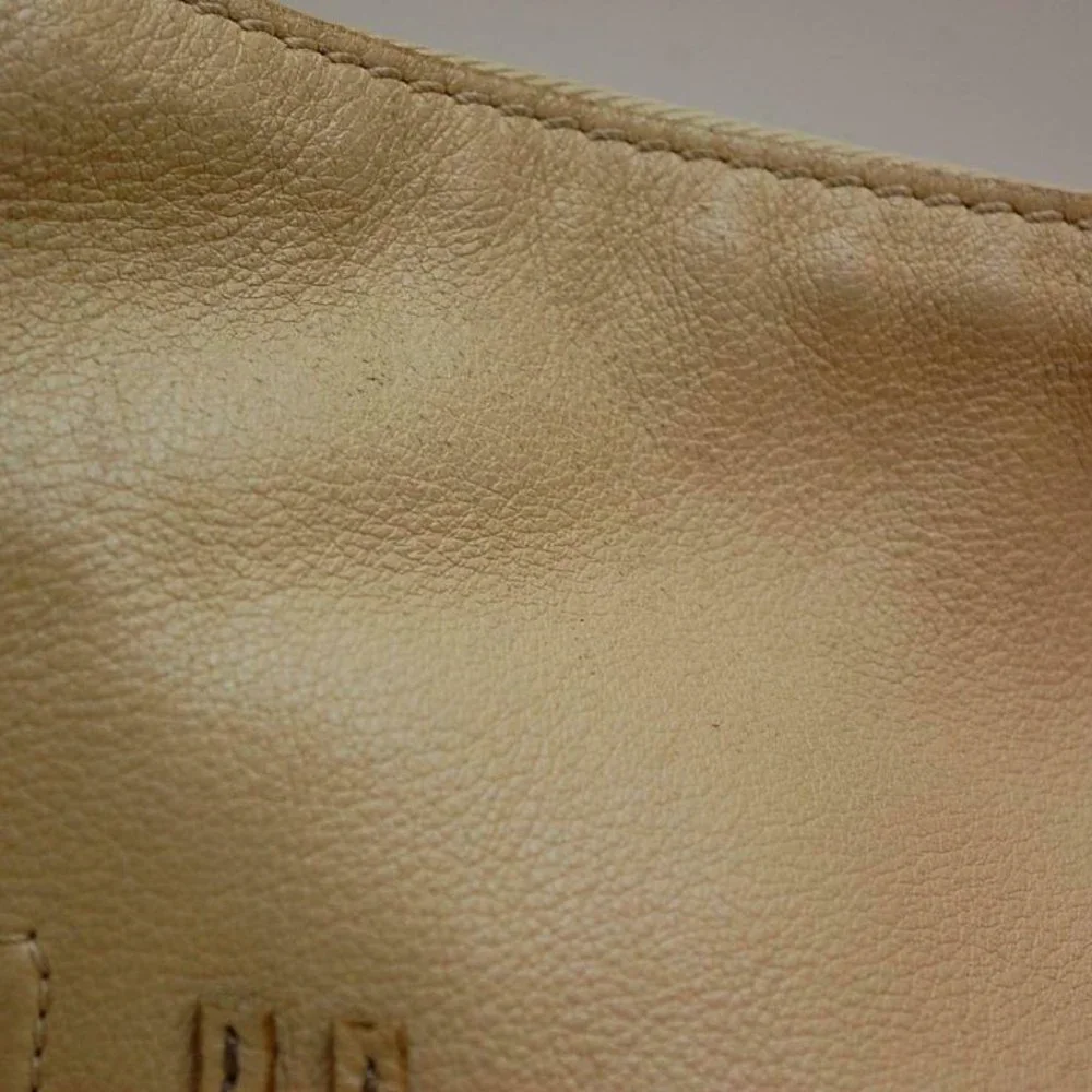 Auth Chloe Marcie Large Shoulder Bag Leather Ivory